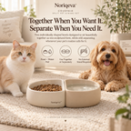 Noriqeva™ CovePair Split Pet Dining Set