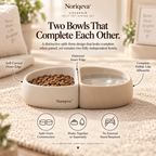 Noriqeva™ CovePair Split Pet Dining Set