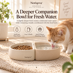 Noriqeva™ CovePair Split Pet Dining Set