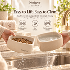 Noriqeva™ CovePair Split Pet Dining Set