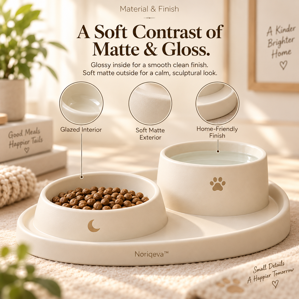Noriqeva™ MoonArc Pet Dining Tray