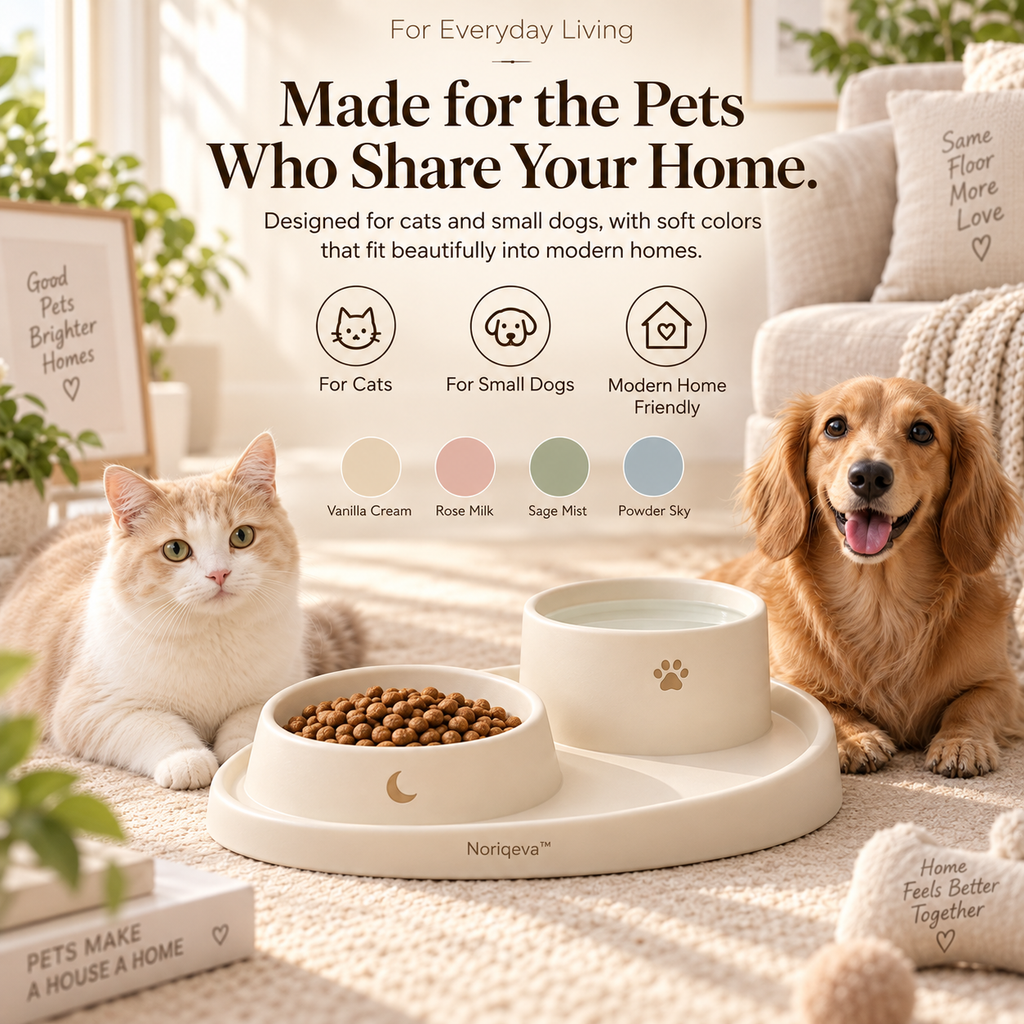 Noriqeva™ MoonArc Pet Dining Tray