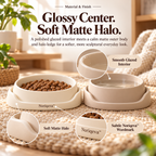 Noriqeva™ HaloCove Pet Dining Pair