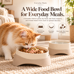 Noriqeva™ DuoMode Reversible Pet Dining Pair