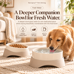 Noriqeva™ DuoMode Reversible Pet Dining Pair