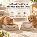 Noriqeva™ OrbitNest Adjustable Pet Dining Pair