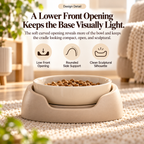 Noriqeva™ OrbitNest Adjustable Pet Dining Pair