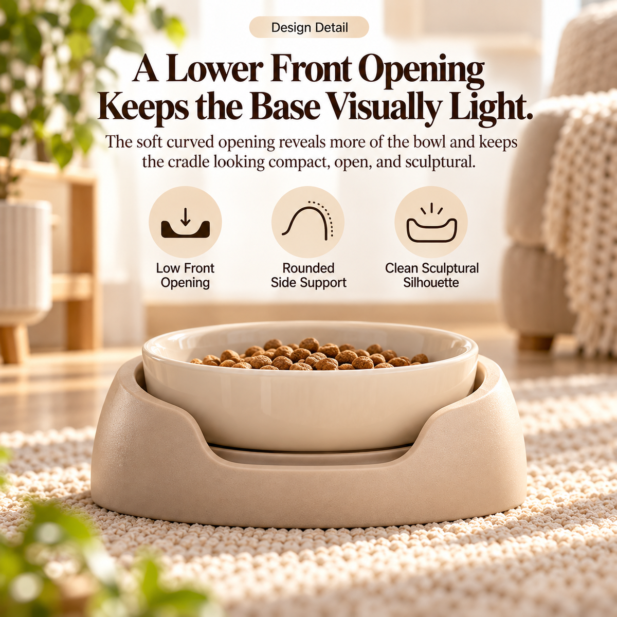 Noriqeva™ OrbitNest Adjustable Pet Dining Pair