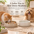 Noriqeva™ RipplePath Slow-Meal Pet Dining Pair