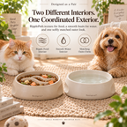 Noriqeva™ RipplePath Slow-Meal Pet Dining Pair