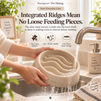 Noriqeva™ RipplePath Slow-Meal Pet Dining Pair