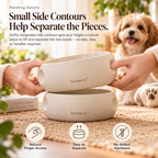 Noriqeva™ NestHalo Stackable Pet Dining Pair