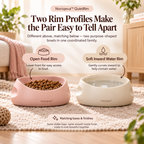 Noriqeva™ QuietRim Contour Pet Dining Pair