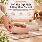 Noriqeva™ QuietRim Contour Pet Dining Pair
