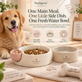 Noriqeva™ SideBloom Dockable Pet Dining Trio