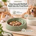 Noriqeva™ BlendCove Mix-Ready Pet Dining Pair